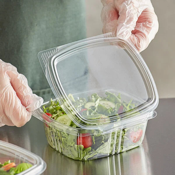 12 oz Clear Hinged Deli Container - Ritepak (200/case)
