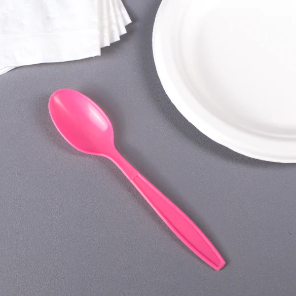 Heavy Weight Tea Spoon - Pink - Karat (1000/case)