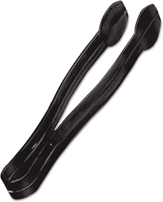 9" Black Disposable Serving Tong - CaterLine (48/case)