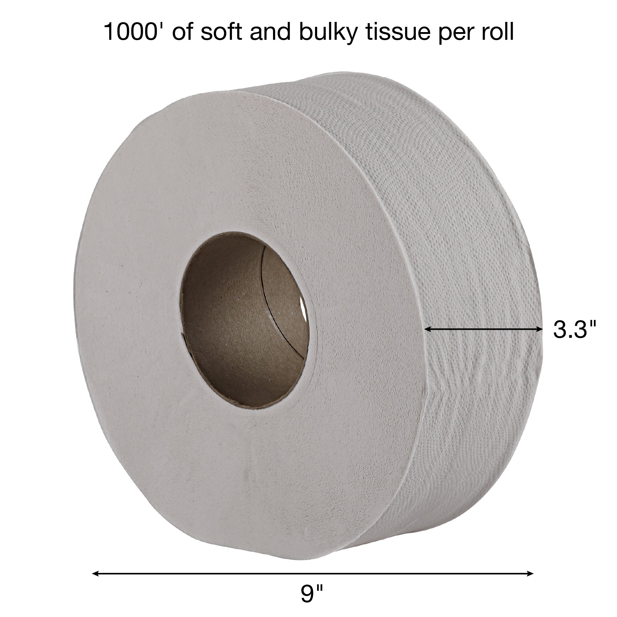 Jumbo 9" Toilet Paper 2ply – Nova (12/case)