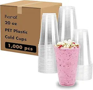 20 oz PET Smoothie Cup - Karat (1000/case)