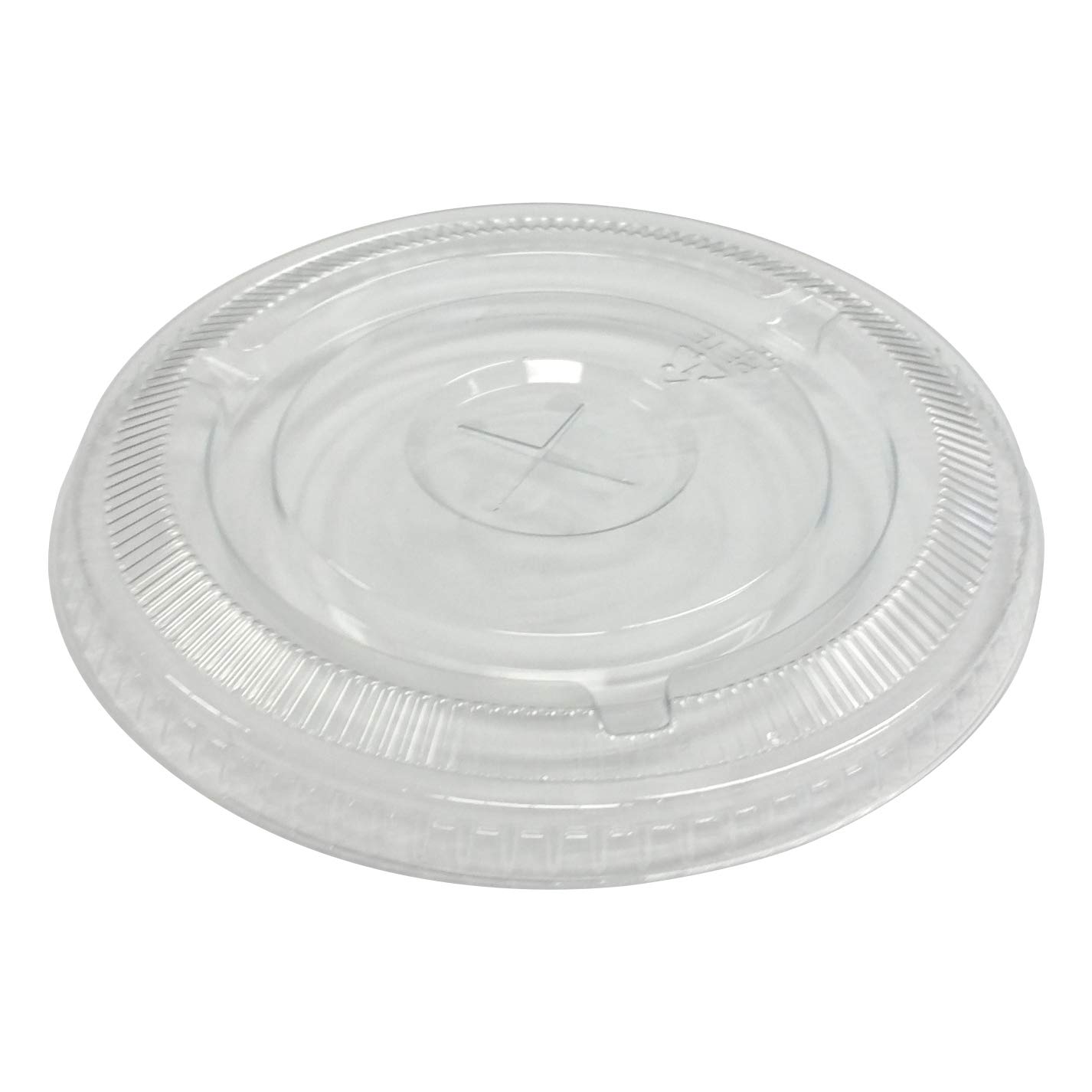 12, 16, 20, and 24 oz PET Flat Lid with Straw Slot - Empress (1000/case)
