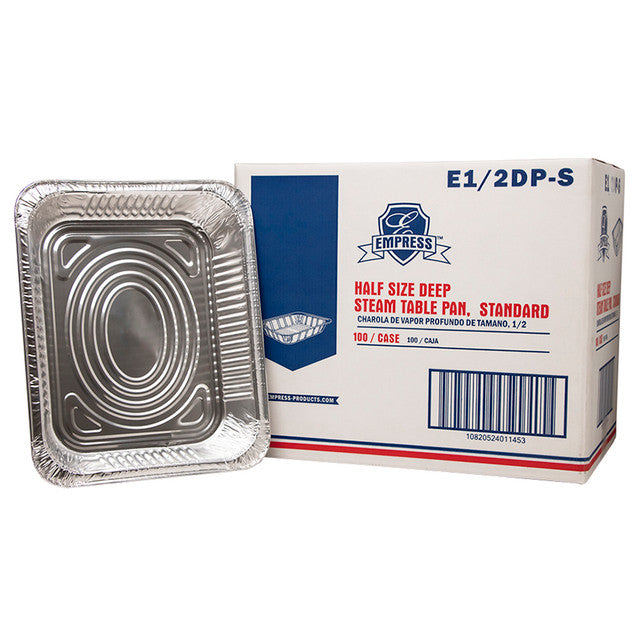 Half Deep Aluminum Tray - Empress (100/case)