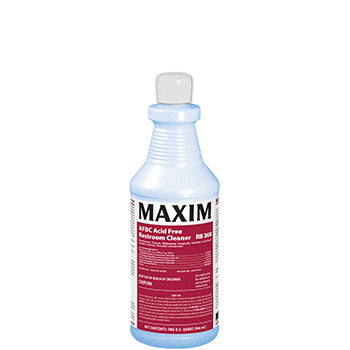 Maxim toilet bowl cleaner AFBC Acid Free Cleaner 1 Quart Fresh Scent - 12/case