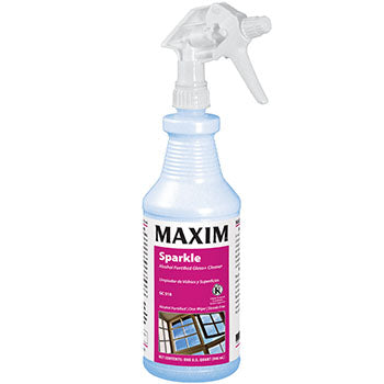 Maxim Sparkle Alcohol Glass Cleaner 1 Quart Clean Scent GC518 - 12/cs
